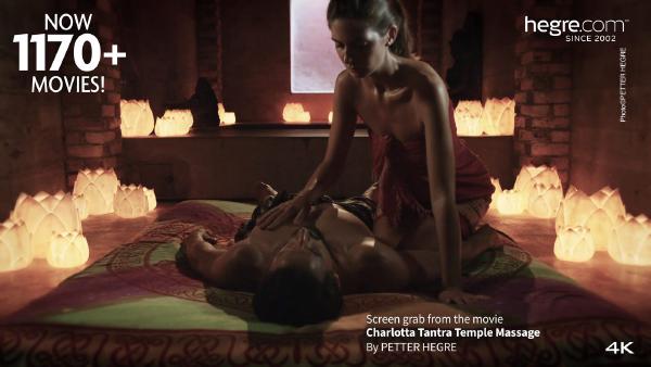 Skärmgrepp #1 från filmen Charlotta Tantra Temple Massage